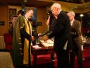 Dr James Watson Accepting Honoury Membership Of The Irish Academy