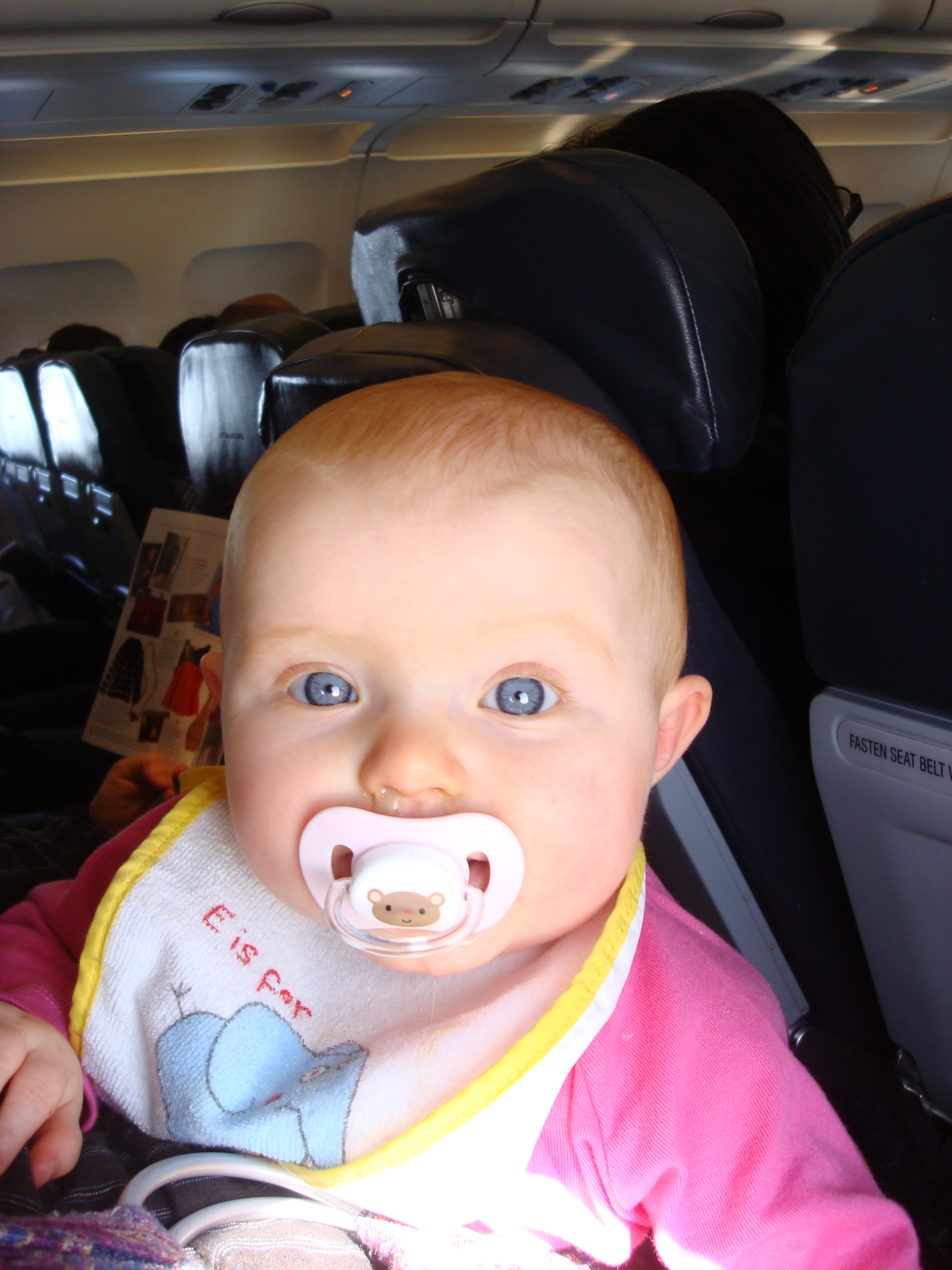Maeve at 8.5 months on the way to Berlin