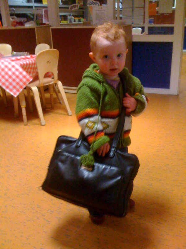 Maeve leaving the creche Maeve leaving the creche